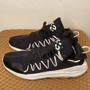 Adidas Y-3 Kusari Boost DB2079 Mens Size 10.5 Black white Sneakers Shoes